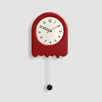 CremePendulum - Koreansk Stil Väggklocka med Modernt Design