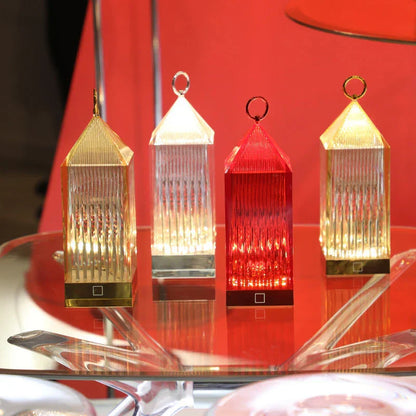 CrystalGlow - Uppladdningsbar Kristallnattlampa med LED-belysning, Dimbar &amp; Trådlös