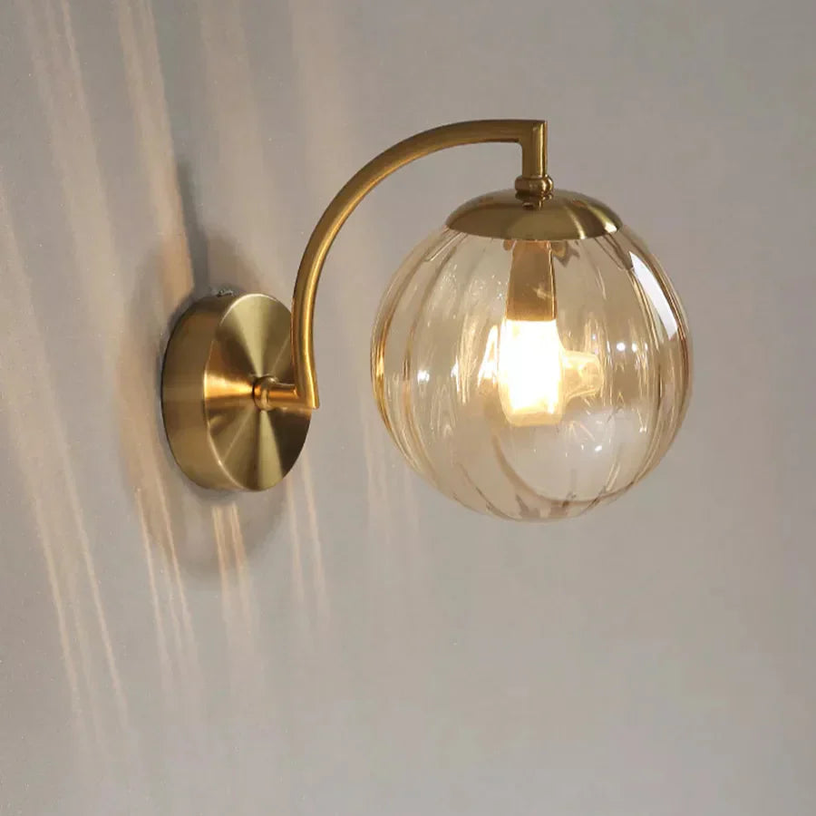 Clear Glass LED Wall Sconce – Klarglas LED Vägglampa