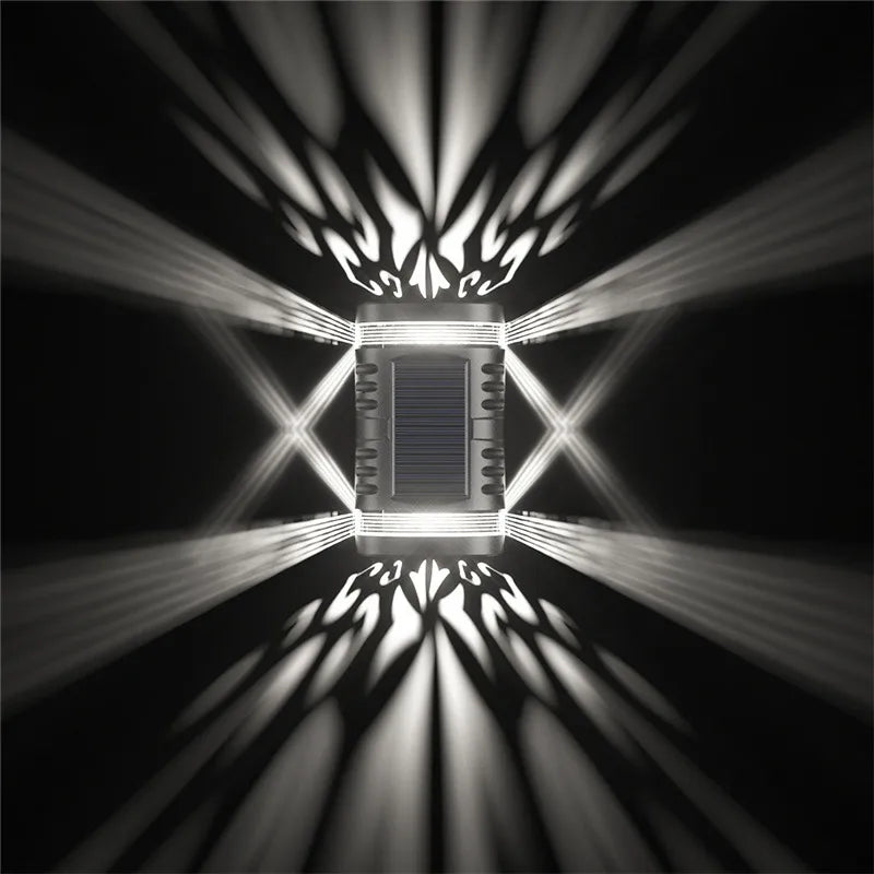 Solarlampa med intelligent ljusstyrning – Utomhusvägglampa med automatisk nattdetektering