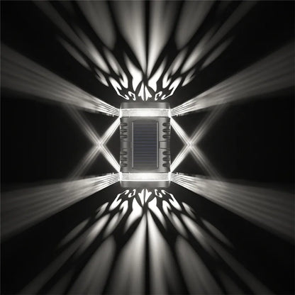 Solarlampa med intelligent ljusstyrning – Utomhusvägglampa med automatisk nattdetektering