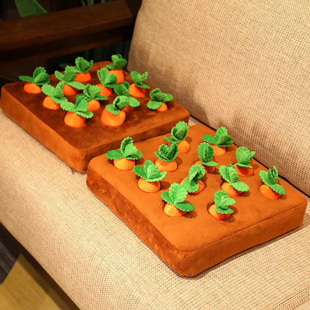 Interaktiv Plush Morots Hundleksak - Morots Snuffle Mat för Hundar