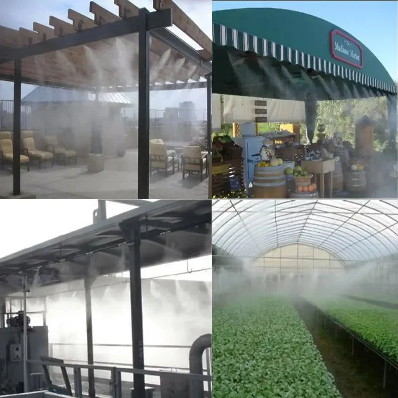 Vattensystem för trädgården – Droppbevattning kit med justerbar sprejhuvud och tillbehör