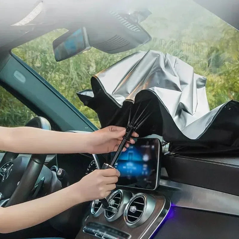 Carvallo-Solskärm SunFold | UV-skydd & värmeskydd | Kompakt & hopfällbar | För SUV & hatchback