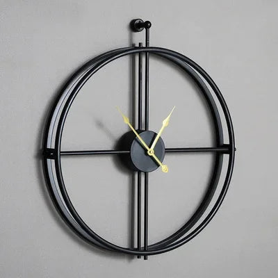 LuxeTijd - Tyst Väckarklocka 50/60cm för Moderna Interiörer