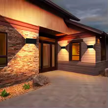 Carvallo-vägglampa Lumano Edge | 24 W | Inomhus & Utomhus | Justerbar ljuskegle | IP65 | Modern Up-&-Down-Ljus