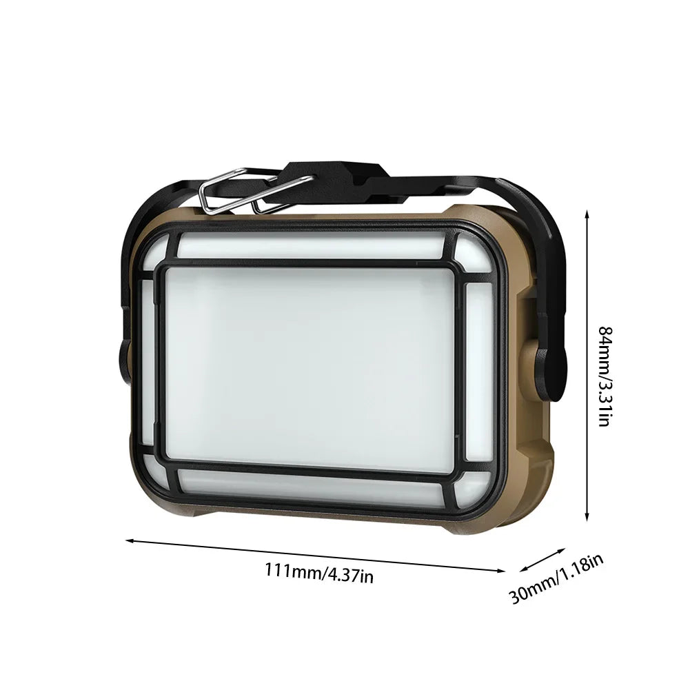 Carvallo Pro Solar-Arbetslampa | 3600 mAh Powerbank | 1000 Lumen | Färgtemperatur justerbar | Sol- & USB-C-laddning | IPX4 Vattentålig