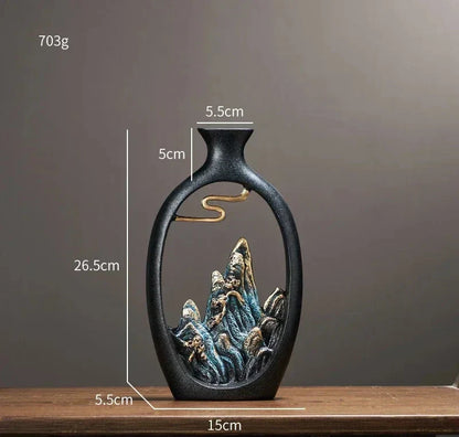 Eastern Mountain Landscape Vaser - Konstnärlig och Exotisk