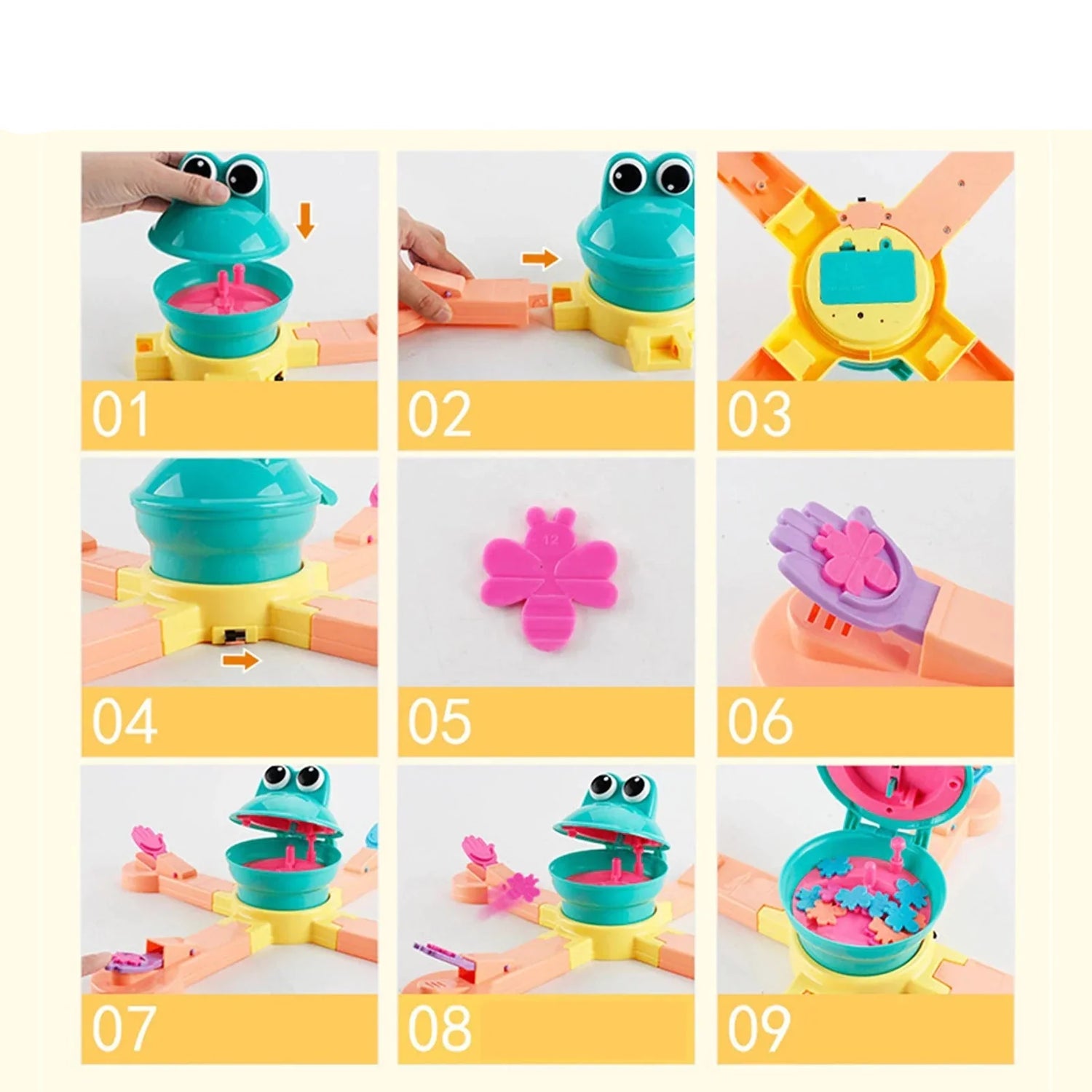 Frog Catapult - Skjut insekterna i grodans mun - Familjespel