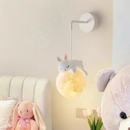 MoonGlow - Kreativ LED Vägglampa för Sovrum och Barnrum