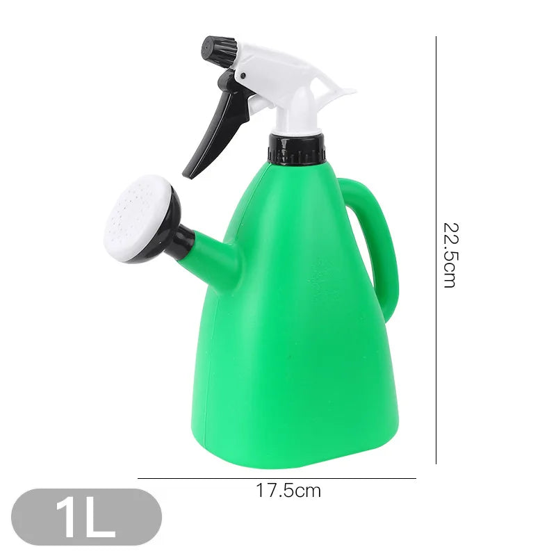 Carvallo FloroPress DuoJet | 1 L vattenspruta & sprutflaska i ett | Justerbart vattentryck | För inomhusväxter & trädgård