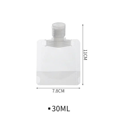 Carvallo Mini-flaskset | Kosmetik reseset med förvaringsväska | 5-delar | PET-flaskor 30–100ml