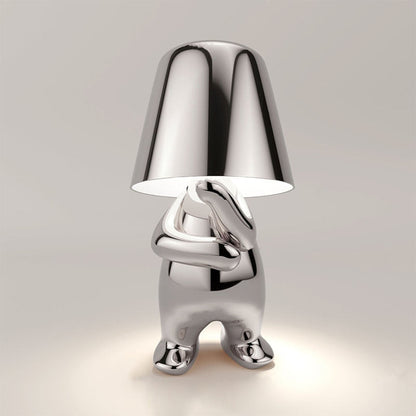 Uppladdningsbar LED-bordslampa | Beröringsdimming, Guld eller Silver | Kompakt trådlös belysning