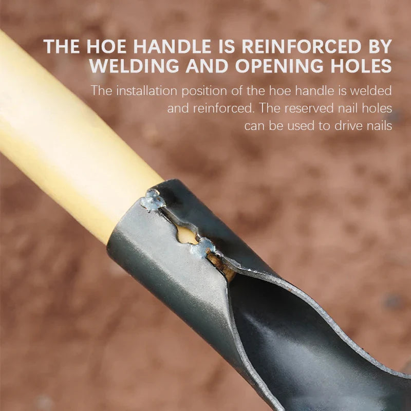 Carvallo Handhacka utan skaft | Högkvalitativ ogräshacka av kolstål | För rensning, jordlossa och grönsaksodling – Olika storlekar