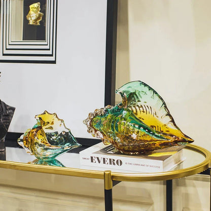 ShellGlint - levande, modern, dekorativ skalsskulptur för konstnärliga rum