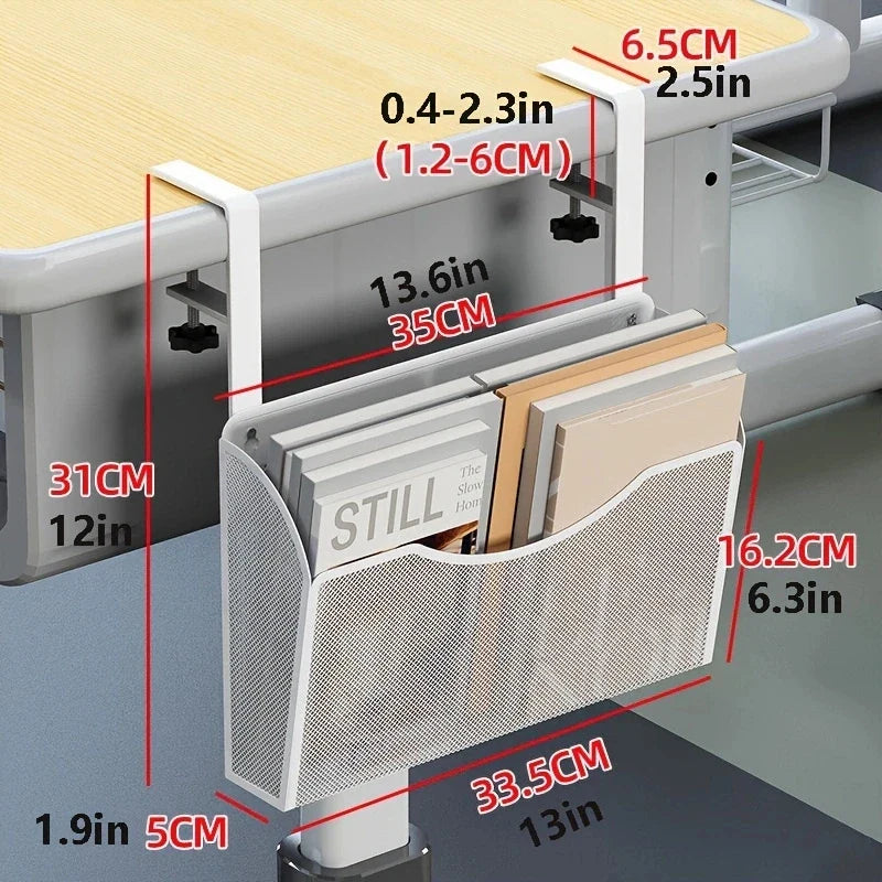 Carvallo-låda Clampix | För fastsättning utan borrning | Sidoskåp i metall | 2 storlekar | För kontor & hemma kontor