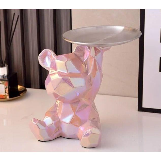 Geometric Bear - Intelligent Spara Keramik Galvanik Björn Staty