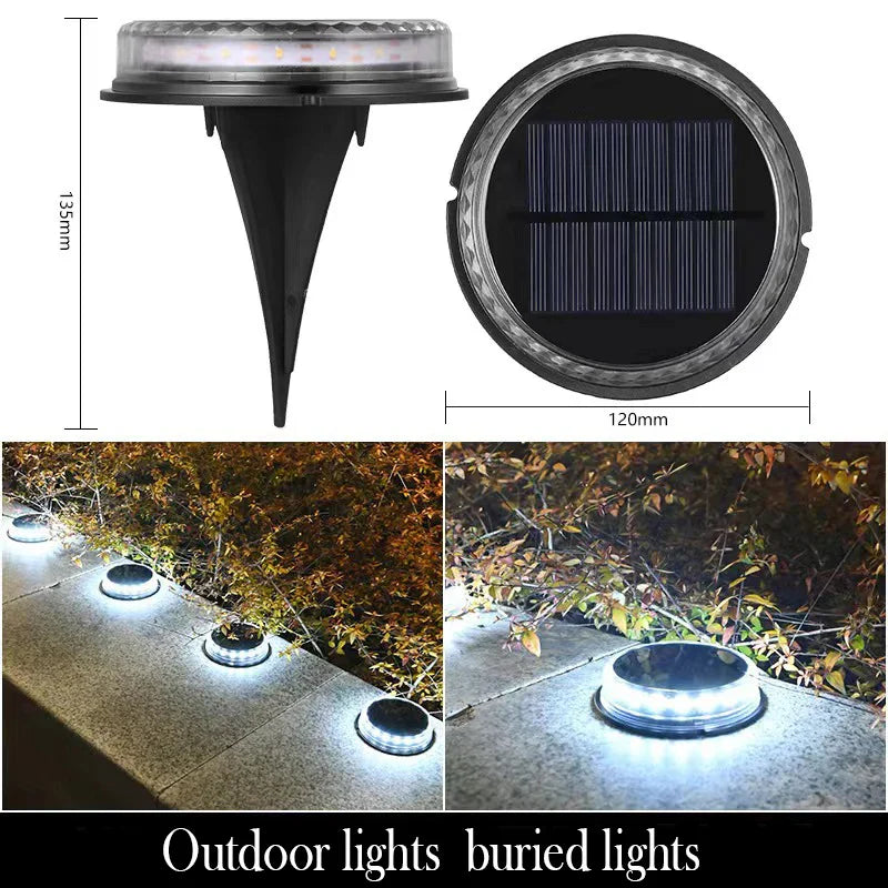 Carvallo GroundGlow Solarbelysning 4-pack | LED Trädgårdslampor | IP65 Vattentålig | För Vägar, Gräsmatta & Terrass