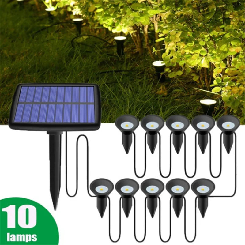 Carvallo-Gartenlicht LumiVerde | 10-i-1 LED System | RGB Färgväxling | IP65 Vattentät | För Gräsmatta, Rabatter & Dekor