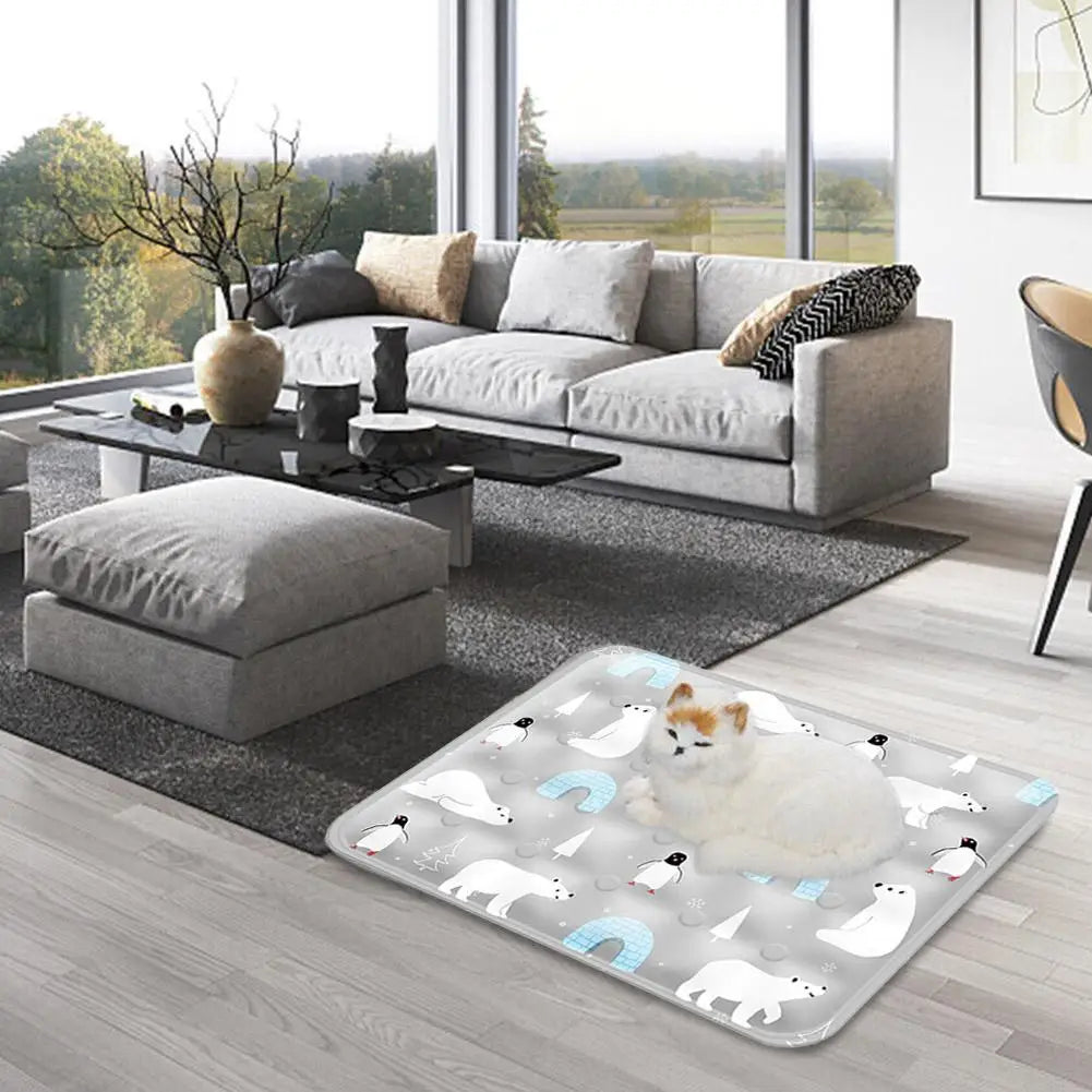 Carvallo Kylmatta för hundar & katter | Återanvändbar & Gelfylld | För sommaren & resor | PVC