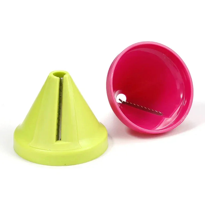 Carvallo Grönsaksskärare | Konisk Rotationshyvel | Rostfri Stålblad | Snabbt & Enkelt Skärande