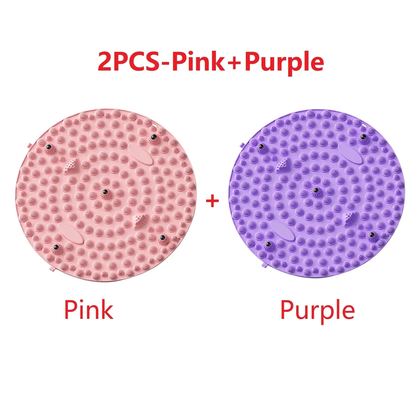 Carvallo StepBalance fotmassage akupressur fotmassage-matta 35 cm | Magnetisk & Bärbar | För avkoppling & muskelstimulering | 1 eller 2 stycken