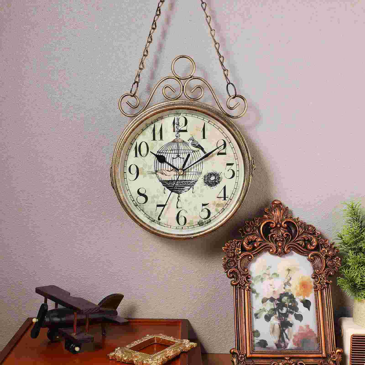 RetroCharm - Vintage tågstation väggur med tidlös attraktion