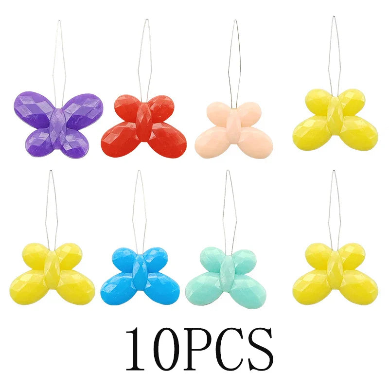 Carvallo Nadelträdare Set Mångfärgad | Trädhjälp för seniorer & nybörjare | Blomform | 10–50 stycken Slumptal