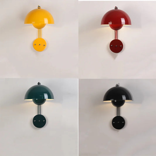 NordicGlow - Minimalistisk Flerfärgad LED Vägglampa för Sovrum och Vardagsrum