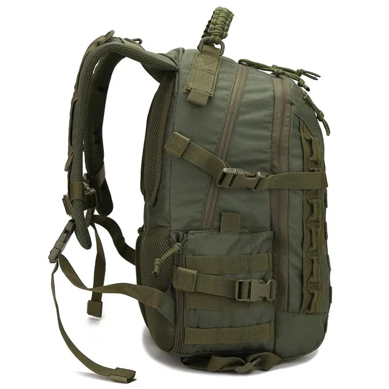 Carvallo 35 L Vandring ryggsäck Herr | Taktisk trekking ryggsäck 48 × 33 × 22 cm | Utomhus camping, fiske, jakt & sport med MOLLE-system