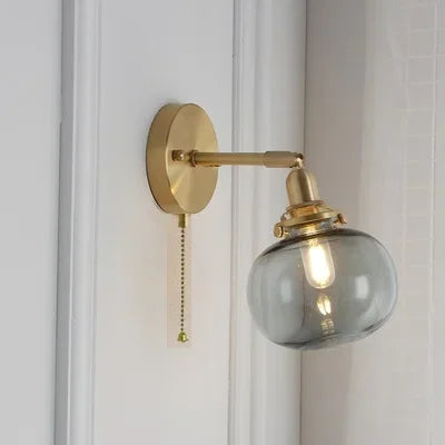 LichtKrona - Modern Vägglampa med Dragströmbrytare
