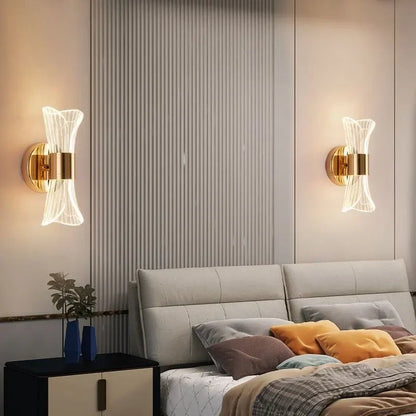 GlowCurve - Modern LED Vägglampa För Sovrum och Vardagsrum