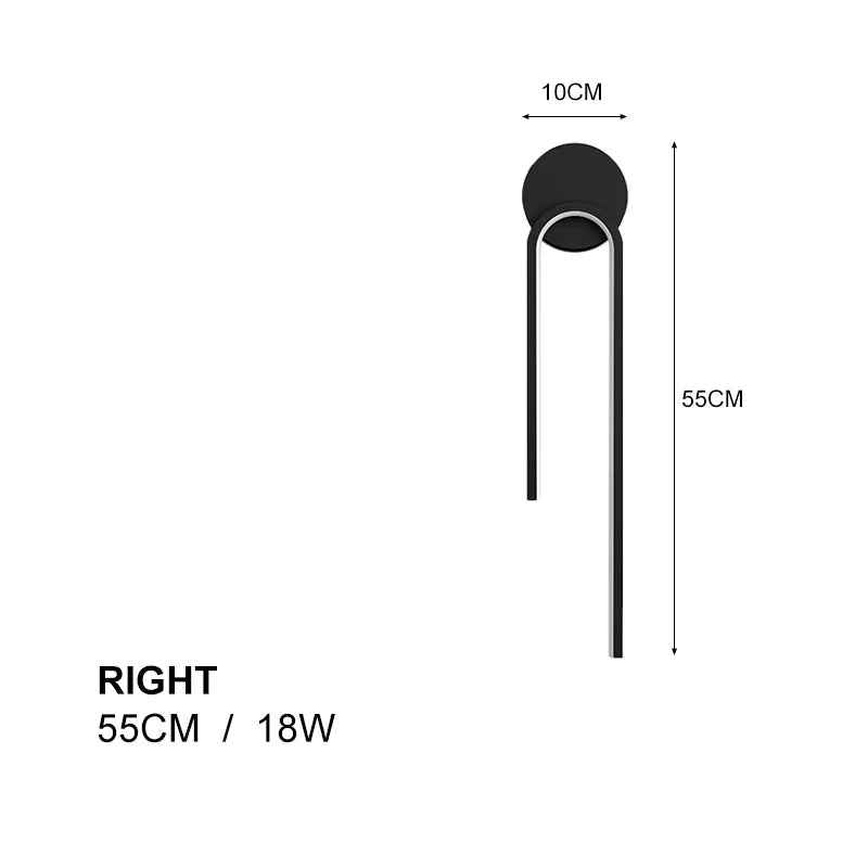 Limae Veya | Minimalistisk LED-vägglampa i nordisk stil för sovrum och badrum