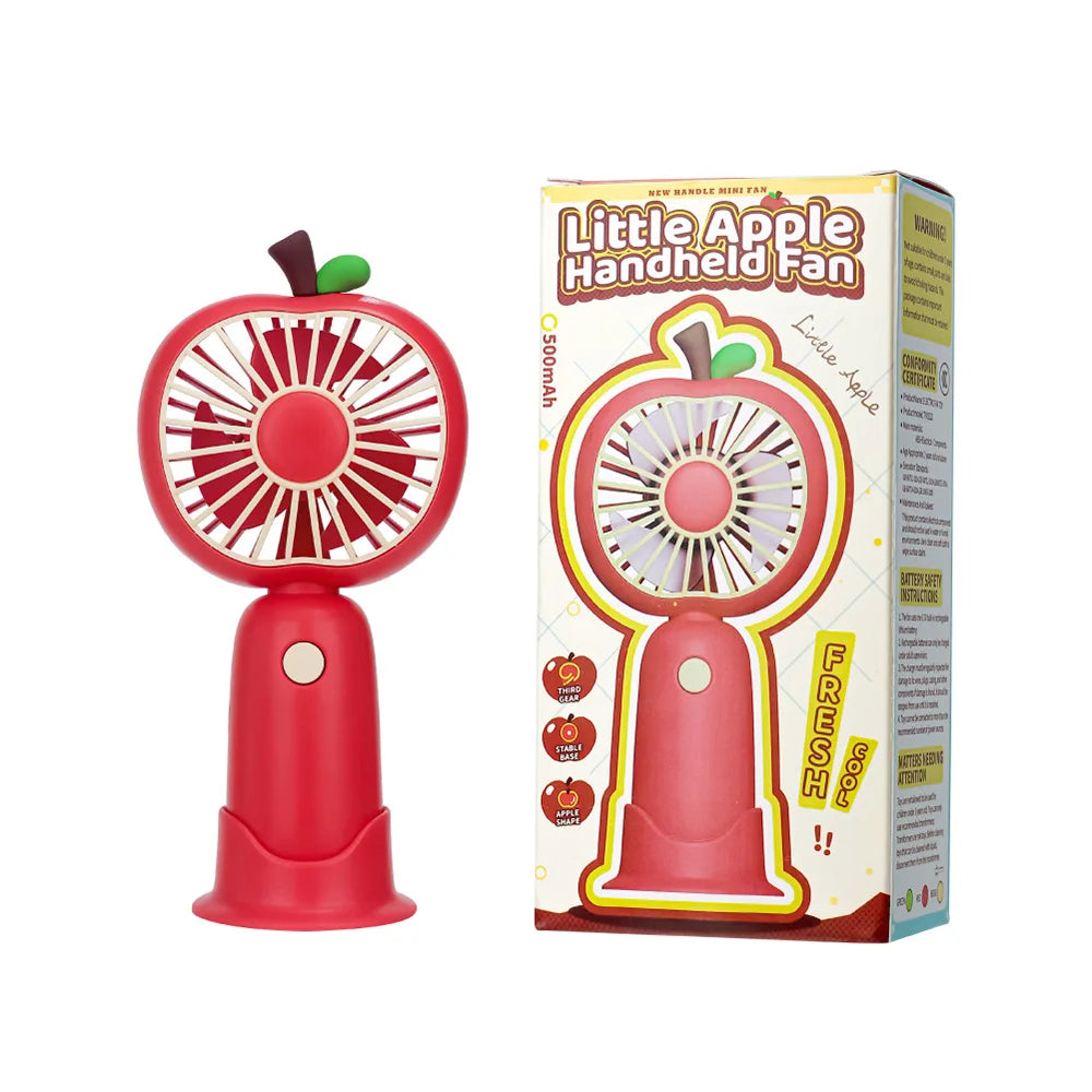 Carvallo-Handventilator FruBreeze | USB-laddning | Bärbar & Tyst | Sommarpryl i fruktdesign