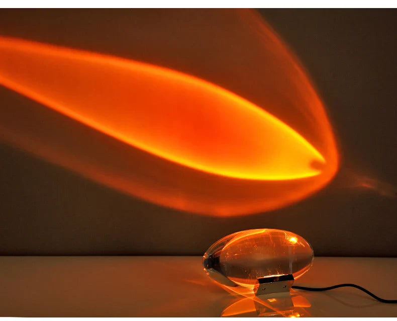 Fascinerande kristallögon nattlampa