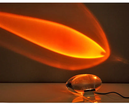 Fascinerande kristallögon nattlampa