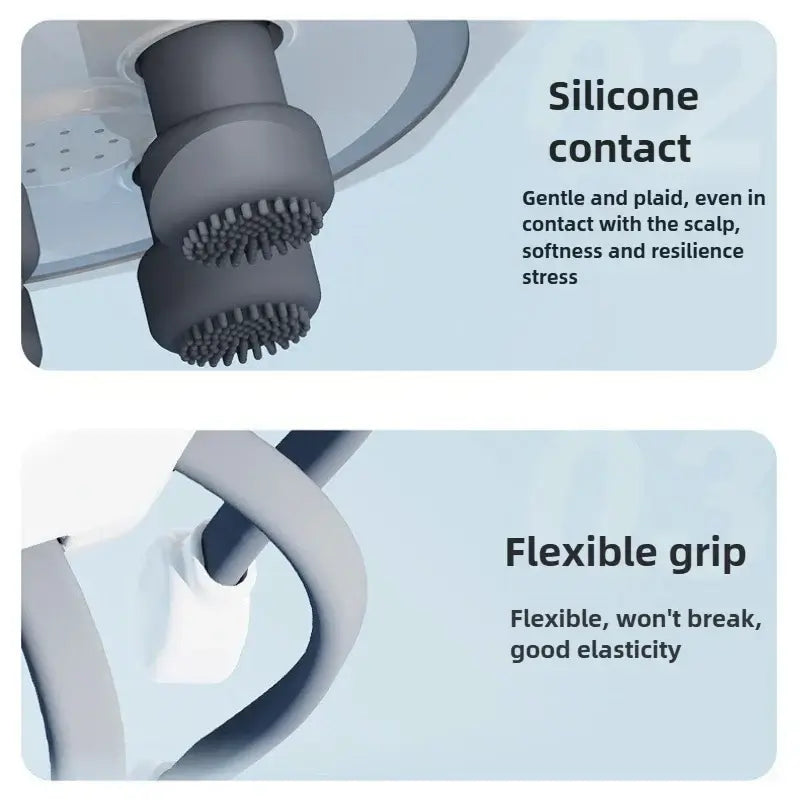 Royallure Elektrisk Huvudmassager – Migränlindring, Huvudbottenstimulator, Trådbunden & USB-ström