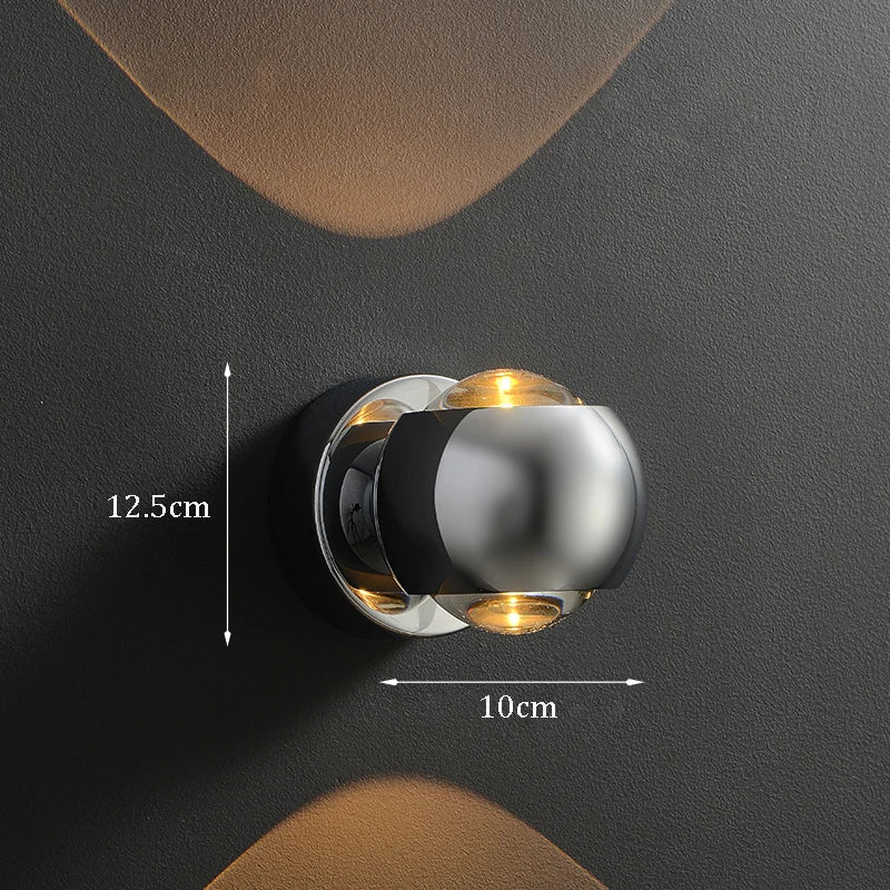 Rida - Modern Messing LED Vägglampa Foyer