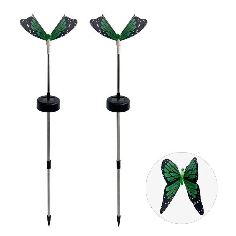 Carvallo Solar-fjärilsbelysning 2-pack | Färgglad & Stämningsfull | För trädgård, balkong, fester & bröllop