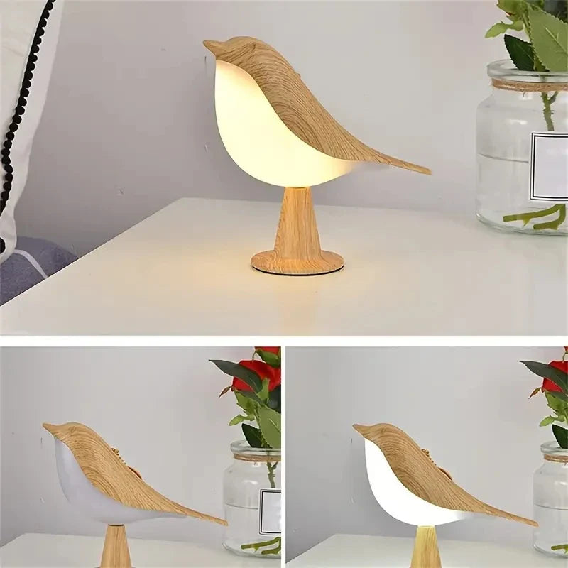Elegant Fågel Lampe med 3 Ljusnivåer