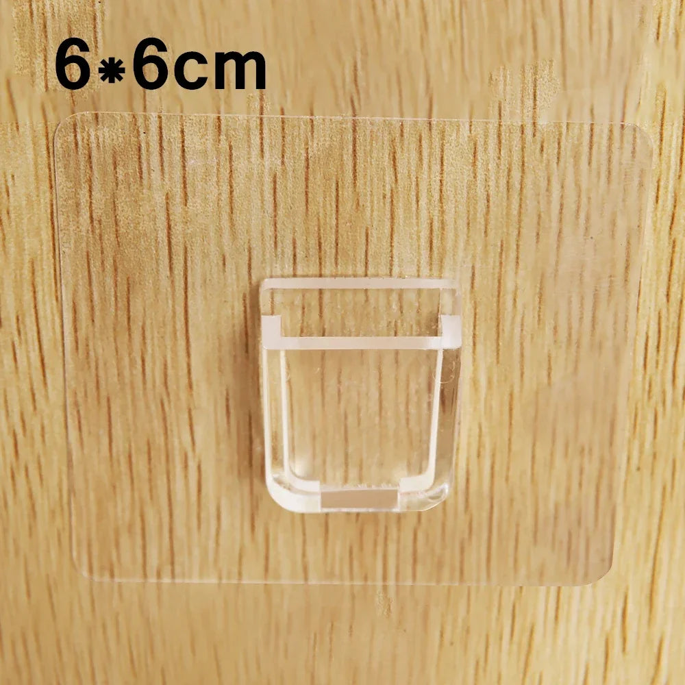 Carvallo ClearFix | Transparent shelf and drawer divider | For cabinets, compartments & bookshelves | 15×7 cm