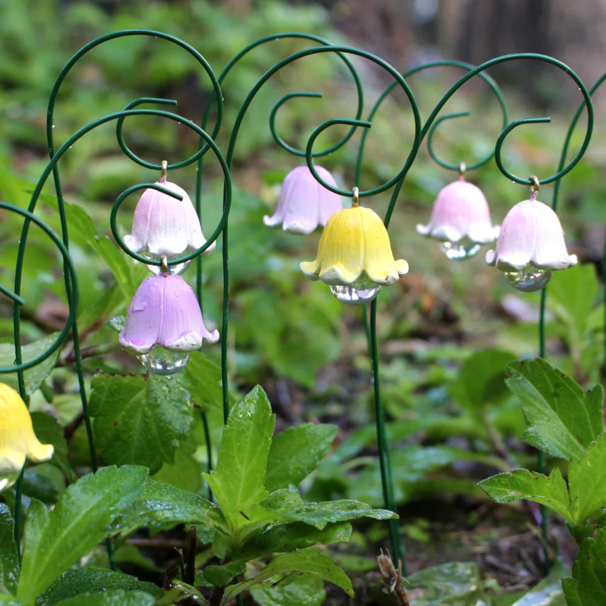 Carvallo Ewige Kungsängslilja | 9-delat Feodags-Dekorationsset | Miniatyrfigurer för Krukväxter, Bonsai & DIY-Landskap