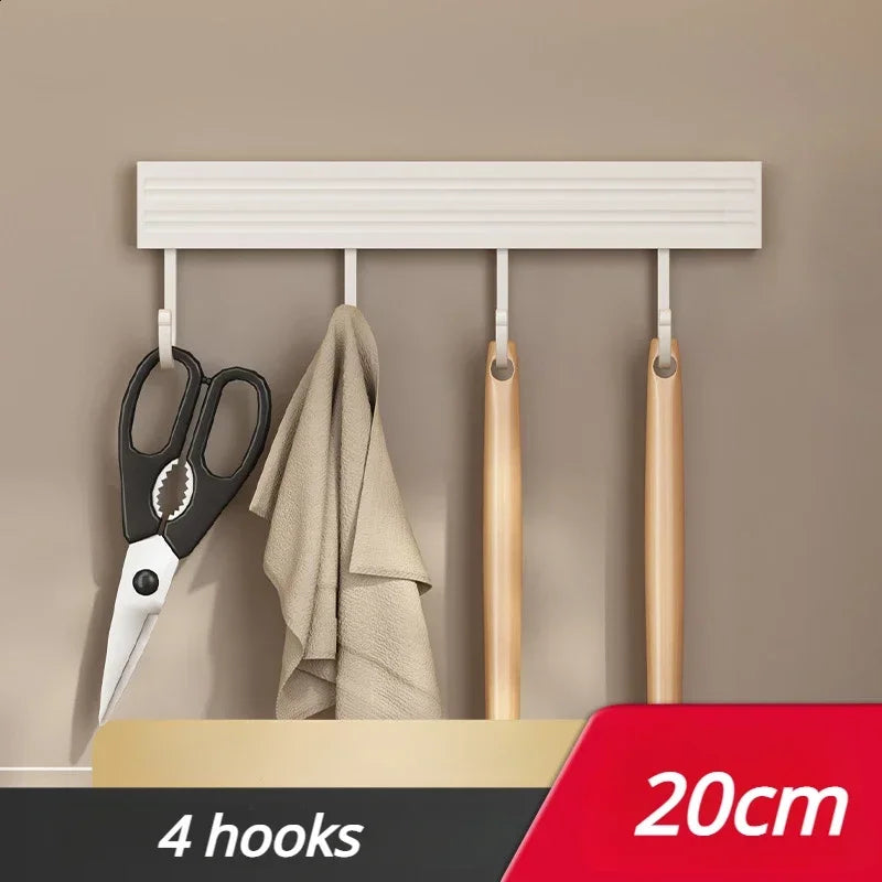 Carvallo KüchenMeister Flex | Utan borrning | Med krokar och skedhållare | 30/40/50 cm | Organizer i rymdaluminium