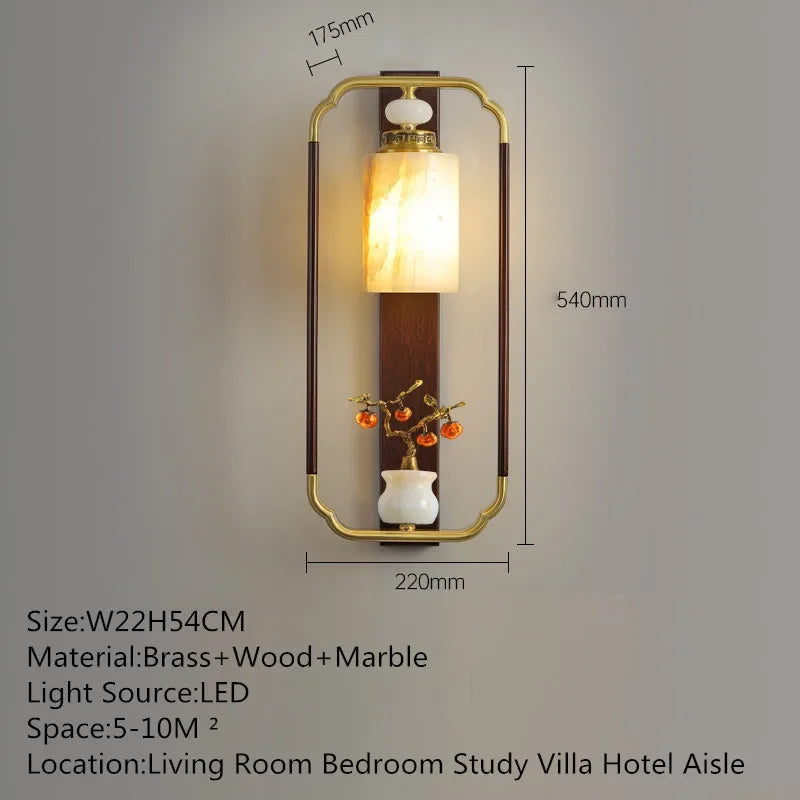 MessingLuxe - Tidsenlig Vägglampa