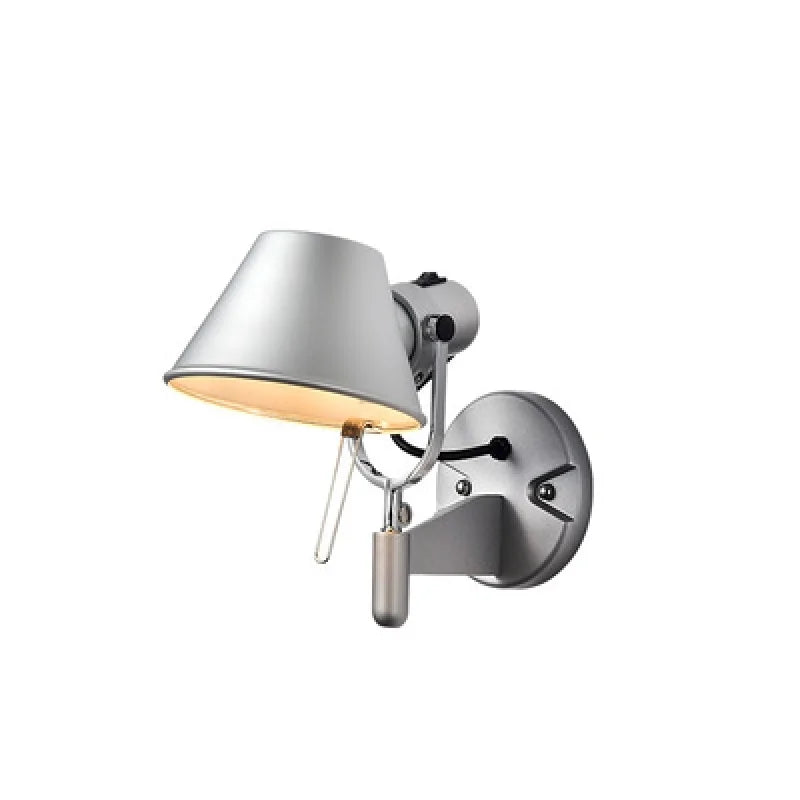 RockFleur - Industrilampa Vägglampa för Sovrum &amp; Vardagsrum Justerbar Lampa för Läsning
