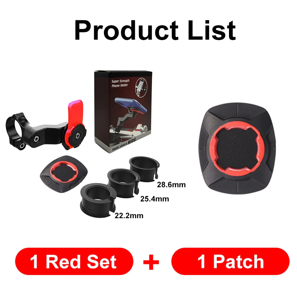 Carvallo Pro Hållare | Stötsäker telefonhållare för cykel & motorcykel | 360° roterbar | För 4,7–7,2" smartphones