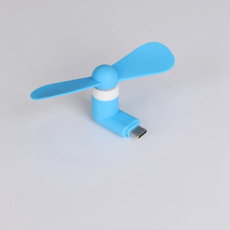Carvallo Mini USB Handhållare Fläkt | Flexibel &amp; Ultr lätt | För Smartphone, Powerbank &amp; Laptop | Utan Batteri