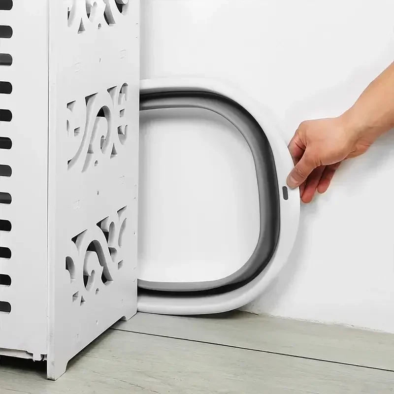 Carvallo Fällbar Tvättskål i plast | 38 cm Diameter | Platsbesparande & bärbar | För bad, kök, baby & utomhus