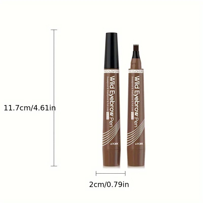 Carvallo Tattoo-Penn BrowArt 4Tip | Vattentät & Långvarig | 4-tands precisionstips | Finns i 6 färger