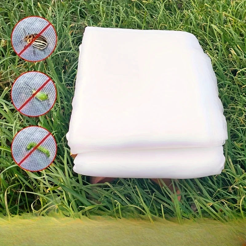 Carvallo Premium Skyddsnät | Finmaskigt mot insekter och fåglar | 2,5 × 5 m Täckt för frukter, grönsaker och växter – Vit